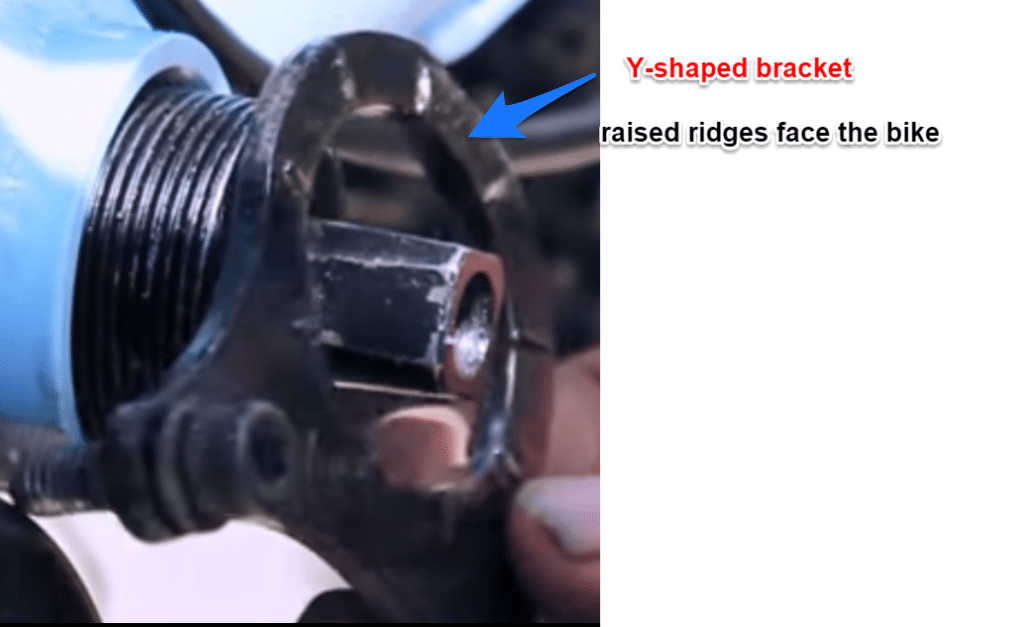 Y shaped bracket for Bafang mid drive motor install