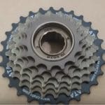 freewheel removed in preparation for rear wheel ebike conversion