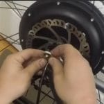 slide torque arm over hub cable