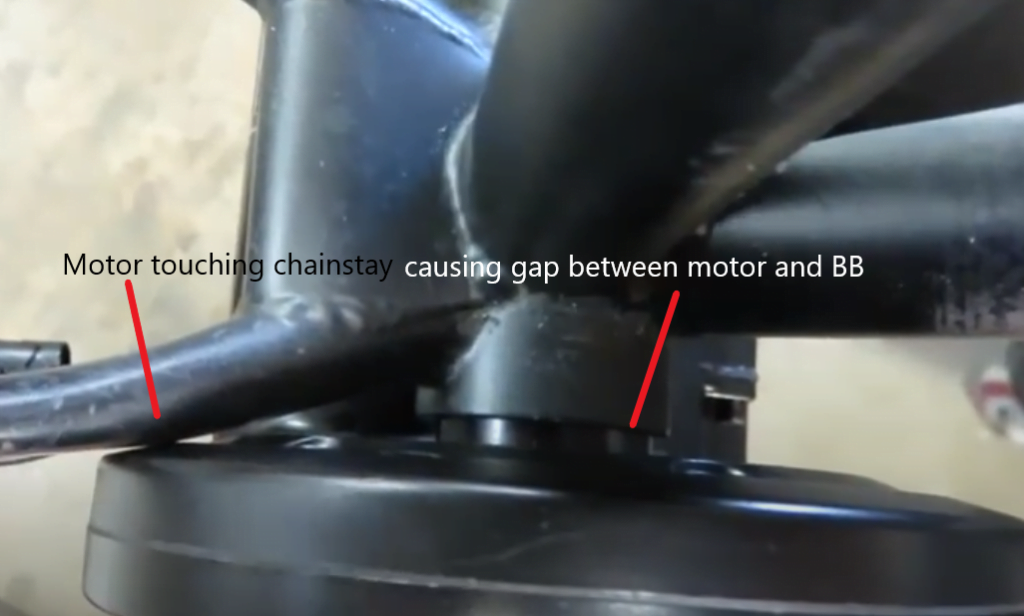 chainstay flare affecting mid drive motor install